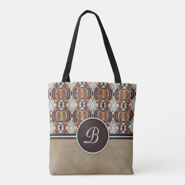 Bolsa do estilo Chic Brown e Tan Batik (Verso)