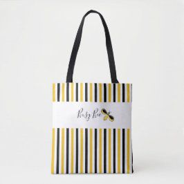 Bolsa do Ombro de Stripes Verticais de Abelhas Ocu