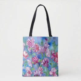 bolsa do Ombro "Garden Sweet Peas"