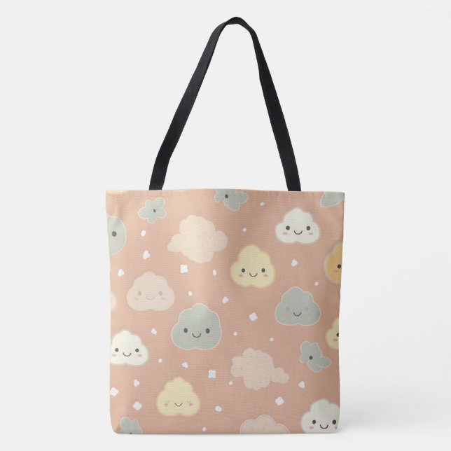 Bolsa do Patterno de Nuvens Sleepover Bag (Frente)
