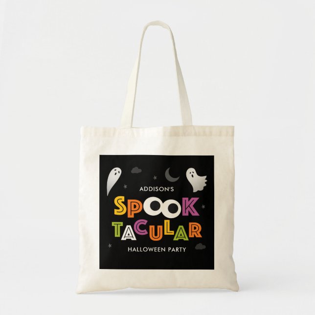 Bolsa do Spooktacular Halloween Personalizado Trei (Frente)