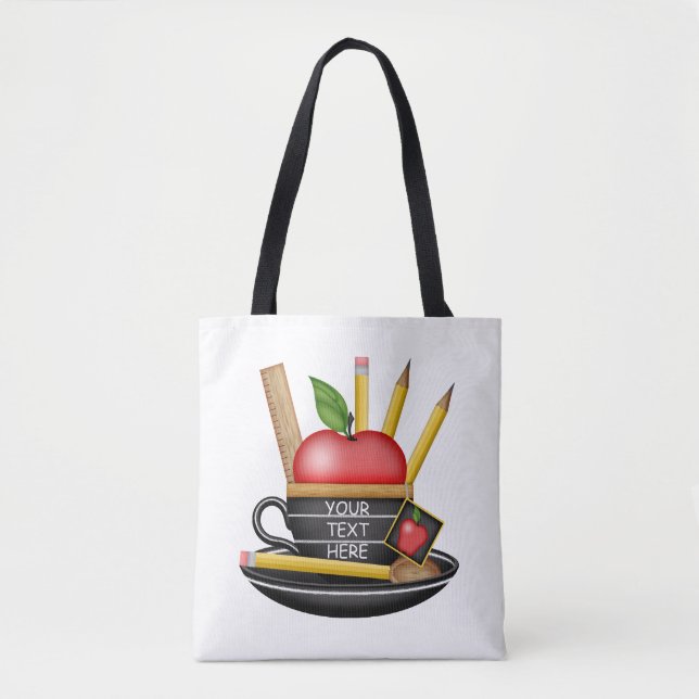 Bolsa do Teacup Apple da Professora (Frente)