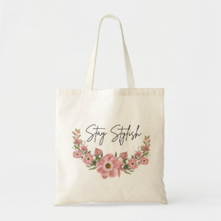 Bolsa Elegante de Flores Tote