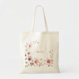 Bolsa Elegante Rosa Branca Floral