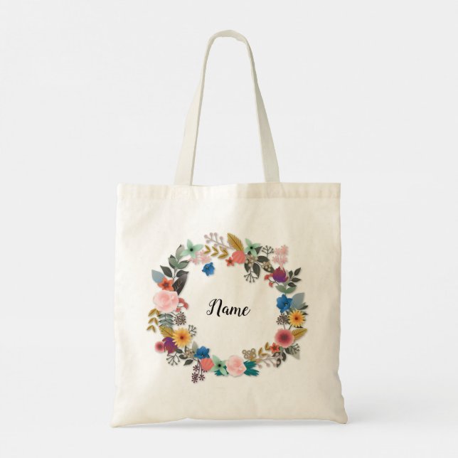 BOLSA FLORAL PERSONALIZADO (Verso)