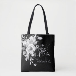 Bolsa Floral preto e branco sem esforço para a Ele