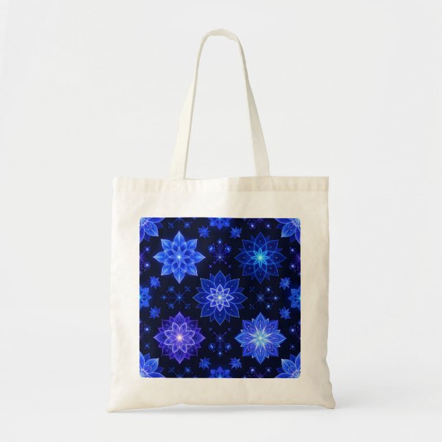 Bolsa Floral Puro e Azul Místico (Frente)