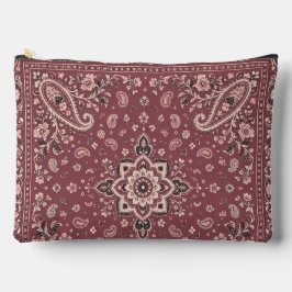 Bolsa Grande com Fecho Eclair de Bandana Lilás Pai