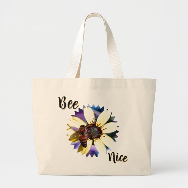 Bolsa Grande Tote Abelha Simpática (Frente)