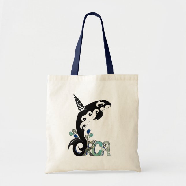 Bolsa Grande Tote Orca Freedom Art (Frente)