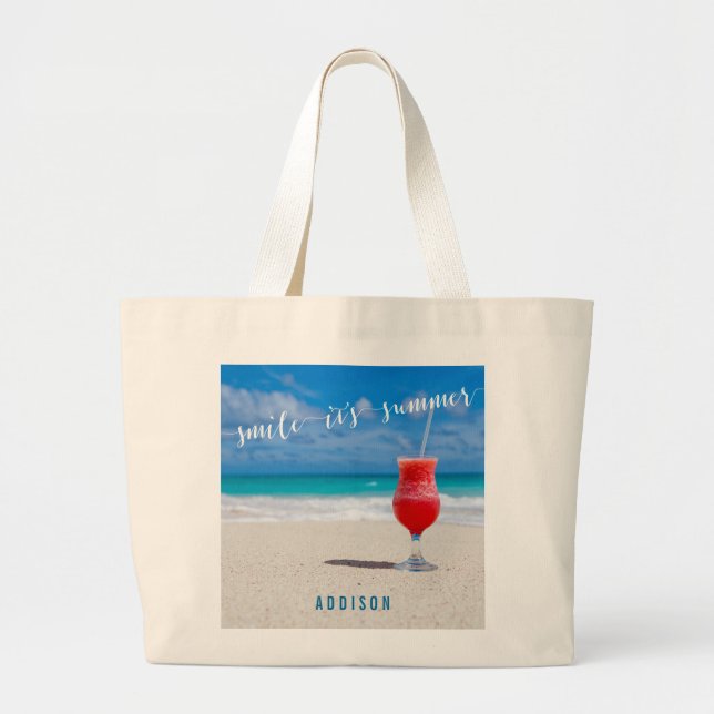 Bolsa Jumbo Bolsa de praia Personalizado (Frente)