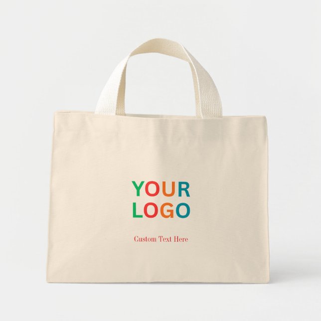 Bolsa Mini Tote com Logotipo e Nome Personalizados (Frente)