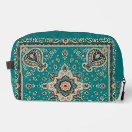 Bolsa Organizadora Estampa Paisley Bandana Verde-A