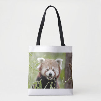 Bolsa. Panda vermelho fotográfico. Marca de Tote