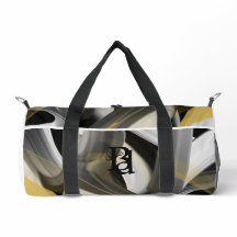 Bolsa Pequena Branca de Lona Tendência Abstrato Pr