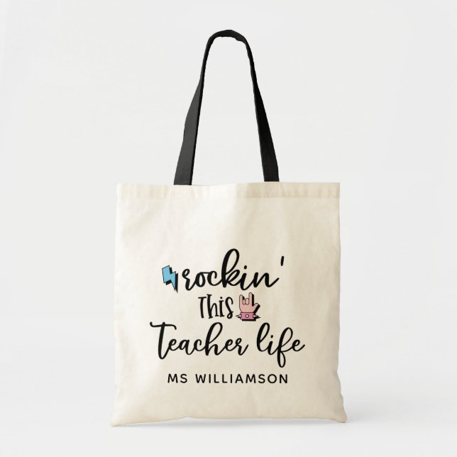 Bolsa Personalizada de Professores de Apreciação d (Frente)