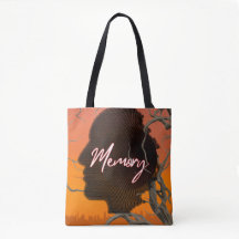 Bolsa Personalizada de Tote Silhueta Artística Mem