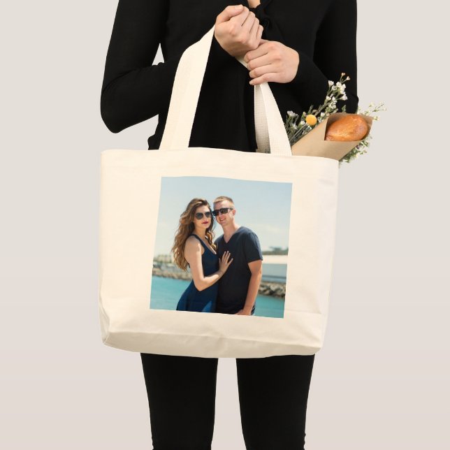 BOLSA PERSONALIZADO ADICIONAR FOTO DO CASAL DE CAS (Frente (produto))