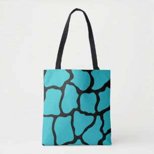 Bolsa Purse Tote de Praia Girafa Turquesa Presente