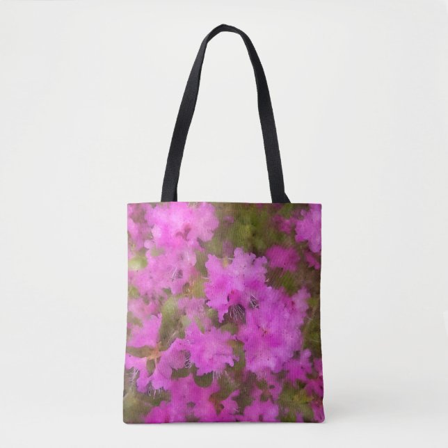 Bolsa - Rhododendrons de Aquarela Puro (Frente)