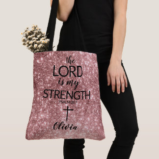 Bolsa rosa Dourado, O LORD É A Minha Força