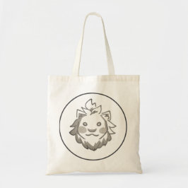 BOLSA TOTE モノトーンのシンプルライオンバッグ｜勇気と洗練を象徴するデザイン