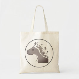 BOLSA TOTE モノトーンの馬イラスト｜風に流れるような優雅さと力強さを兼ね備えた