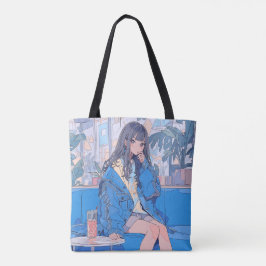Bolsa Tote リバーシブル・トートバッグcafe｜寿司娘 GenerativeAI