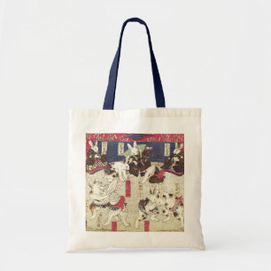 Bolsa Tote 兎の相撲, coelhos do Sumo do 芳藤, Yoshifuji