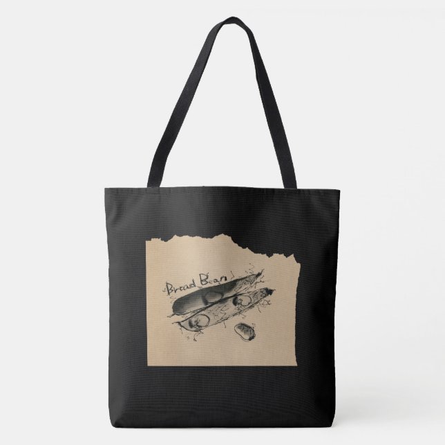 BOLSA TOTE 墨絵_そら豆 (Frente)