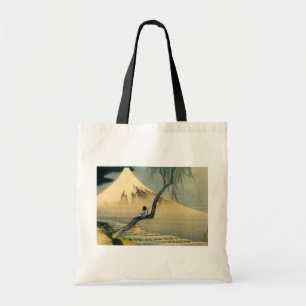 Bolsa Tote 富士と少年, 北斎 Monte Fuji e menino, Hokus