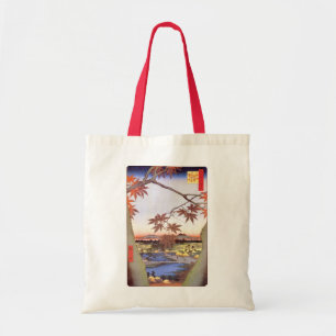 Bolsa Tote 江戸の紅葉, bordo do 広重 de Edo, Hiroshige