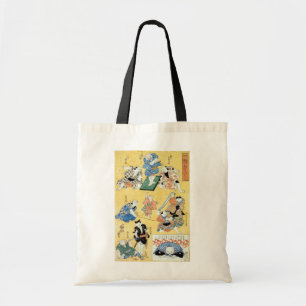 Bolsa Tote 流 行 の 狂 言 づ く し 猫, 国 Atores do Gato, Kuniyoshi, Uk
