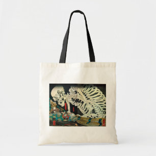 Bolsa Tote 相馬の古内裏, esqueleto do 国芳 manipulado