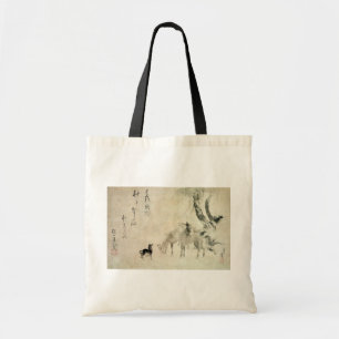 Bolsa Tote 馬の家族, família do cavalo, Hokusai do 北