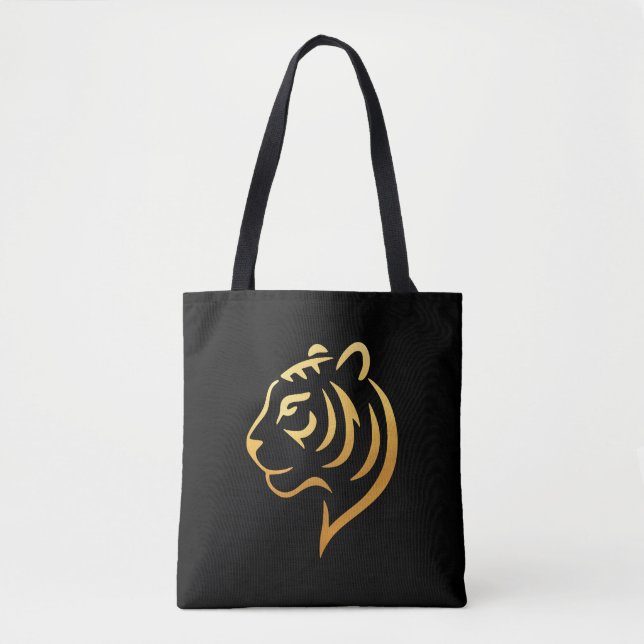Bolsa Tote 黄金の虎 Gold Tiger – Japanese Minimalist (Frente)