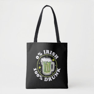 Bolsa Tote 00 Bebado de Rua verde-cervejeira engraçada na Irl
