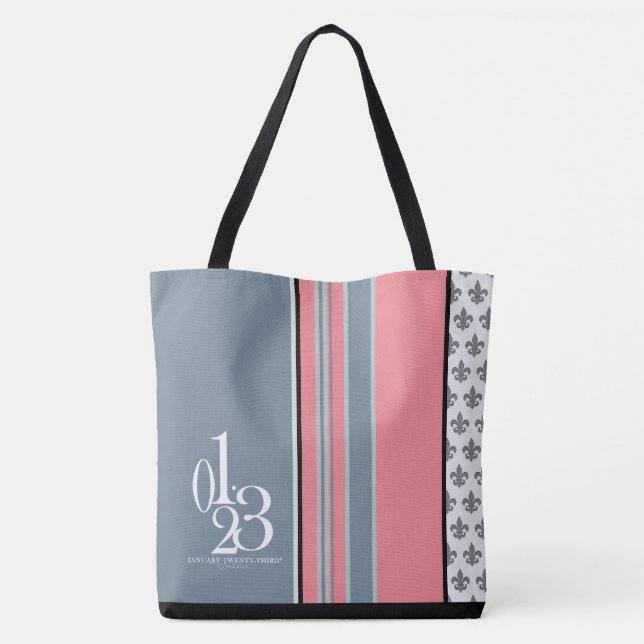 Bolsa Tote 01.23 Designer fleur-de-lis (Verso)