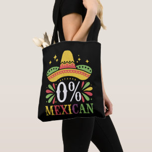 Bolsa Tote 0% Mexicano Zero Porcento Divertido Cinco De Maio
