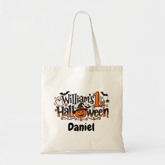 Bolsa Tote 1º Halloween Abóbora Personalizado Bebê