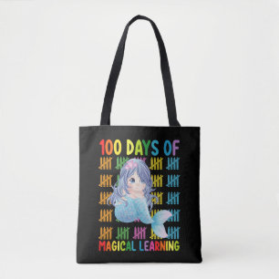 Bolsa Tote 100 Dias De Aprendizado Mágico Escola de Sereias