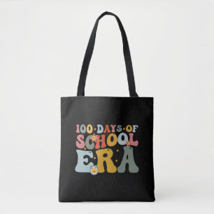Bolsa Tote 100 Dias De Era Escolar Groovy Professor Crianças
