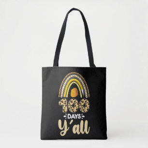 Bolsa Tote 100 Dias Pessoal 100º Dia De Aula Leopardo