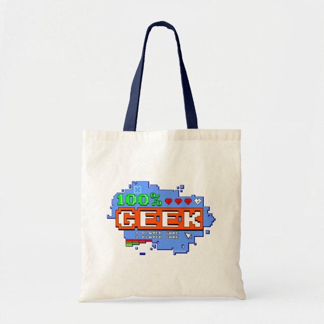 Bolsa Tote 100% Geek (Frente)