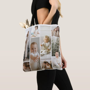 Bolsa Tote 11 modelo de colagem de fotos personalizado