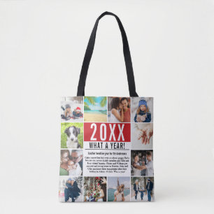 Bolsa Tote 12 Colagem de Fotos Diversão Familiar Revisão do A