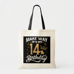 Bolsa Tote 14 princesa de aniversário Faça como é meu 14