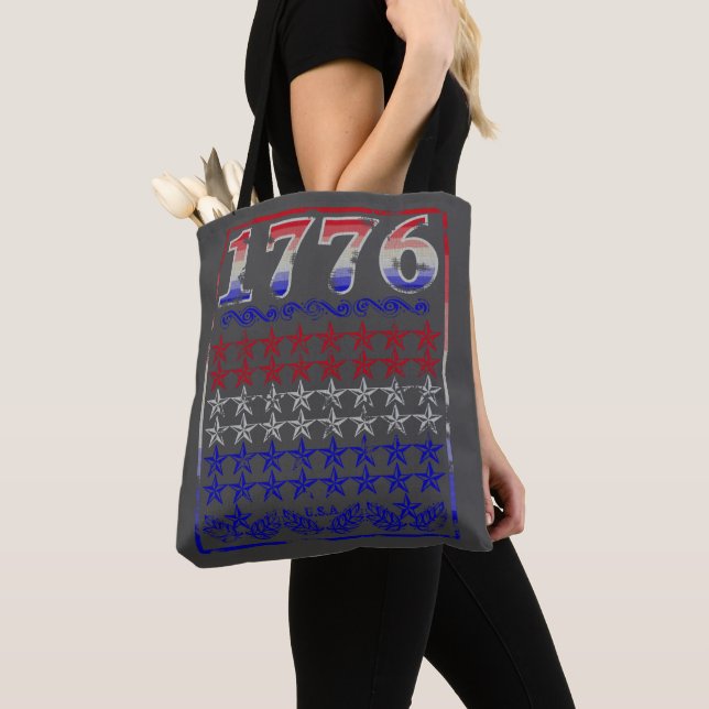 Bolsa Tote 1776 Estrelas (Close Up)