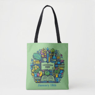 Bolsa Tote 18 de janeiro - Dia do dicionário