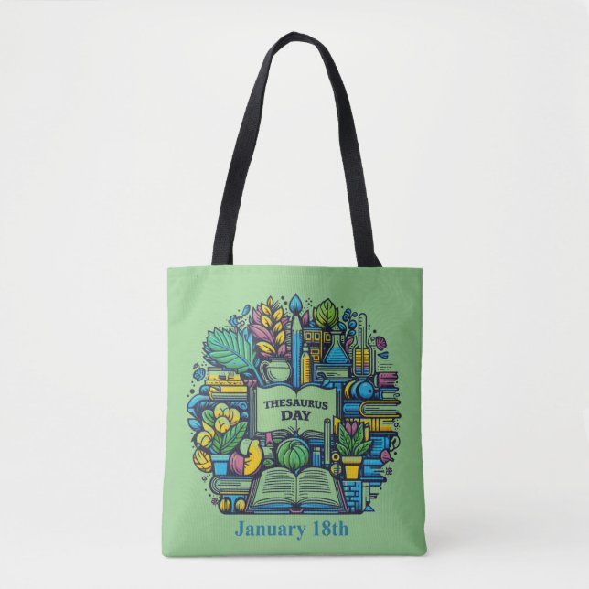 Bolsa Tote 18 de janeiro - Dia do dicionário (Frente)